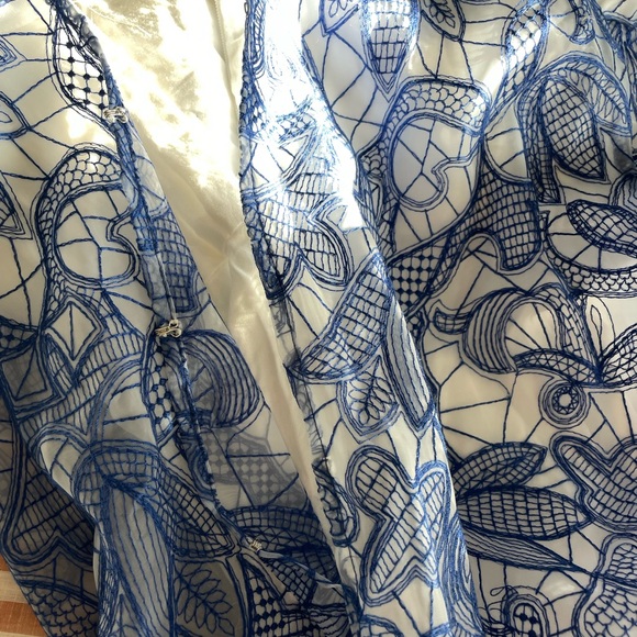 NWT Anthropologie Strapless Embroidered Gown - Picture 5 of 11